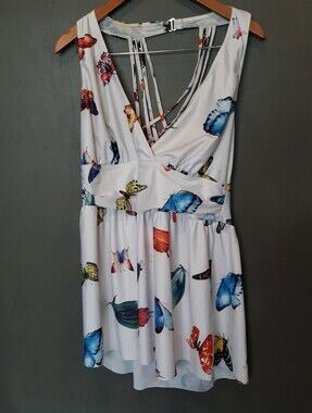 Esprlia tankini 3x swim suit Top Butterfly Print